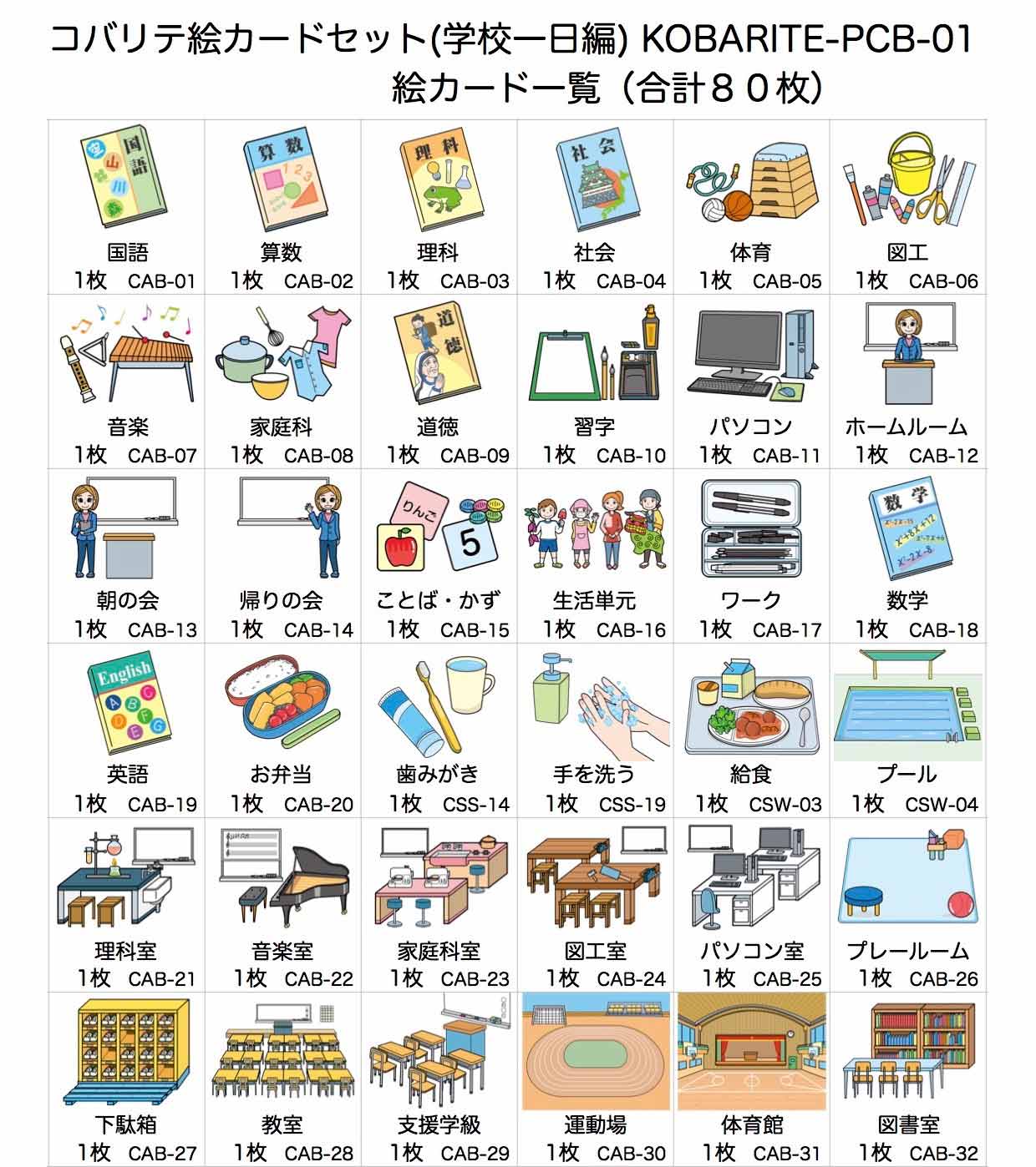 学校一日編 絵カードセット ザ プロンプト ショップ 学校一日編 絵カードセット ザ プロンプト ショップ